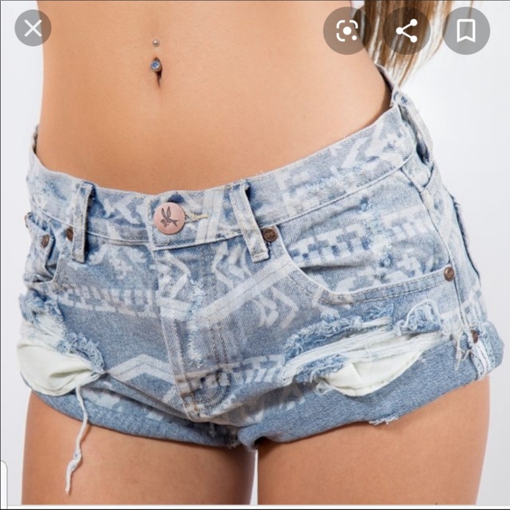 One teaspoon bandit shorts Aztec print